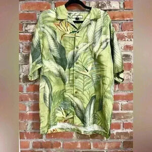 Tommy Bahama Bird Of Paradise 100% Silk Size M